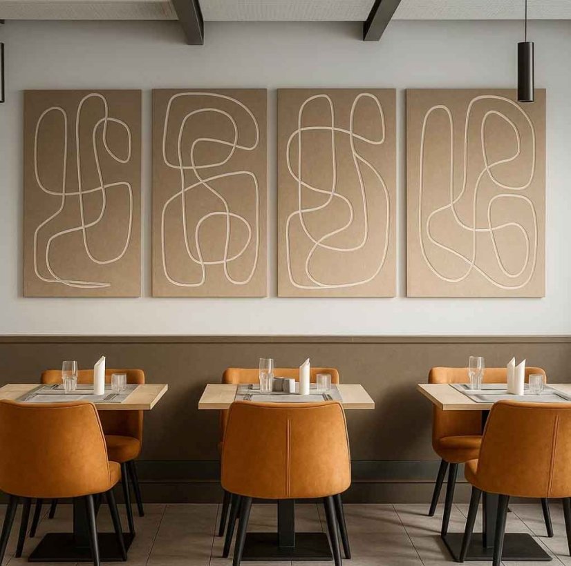 Farba deep Camel vzor dejavu 