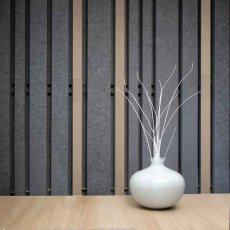 Akustické lamely FELT Line - stena varianty