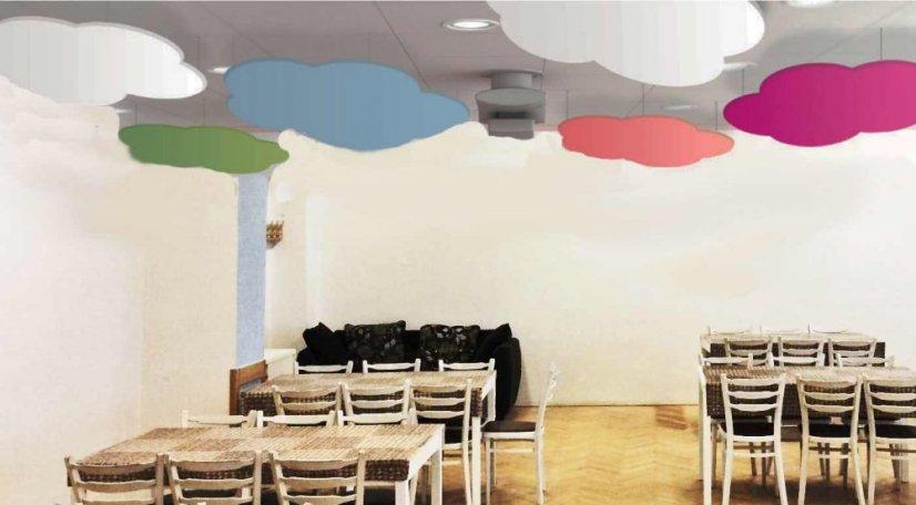 Jednofarebné Oblaky Air Eko v triede realizacia inej firmy