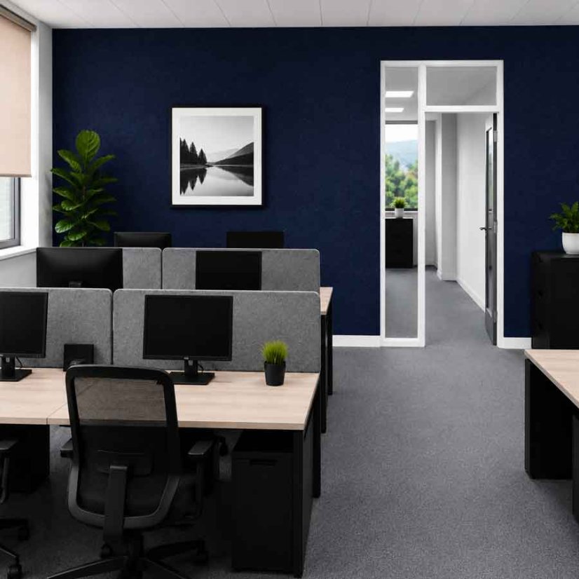 Akustický panel Ekosound Hard - Dostupné farby  PET panelov 9,18 mm: Dark Blue 08 - rozmer 1200 x 2400 mm