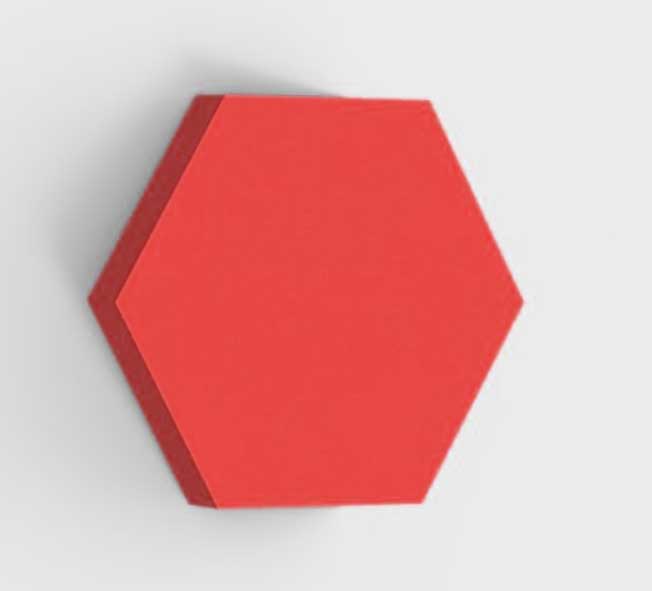 Hexagon - varianty - Hrubka panelu: 40mm