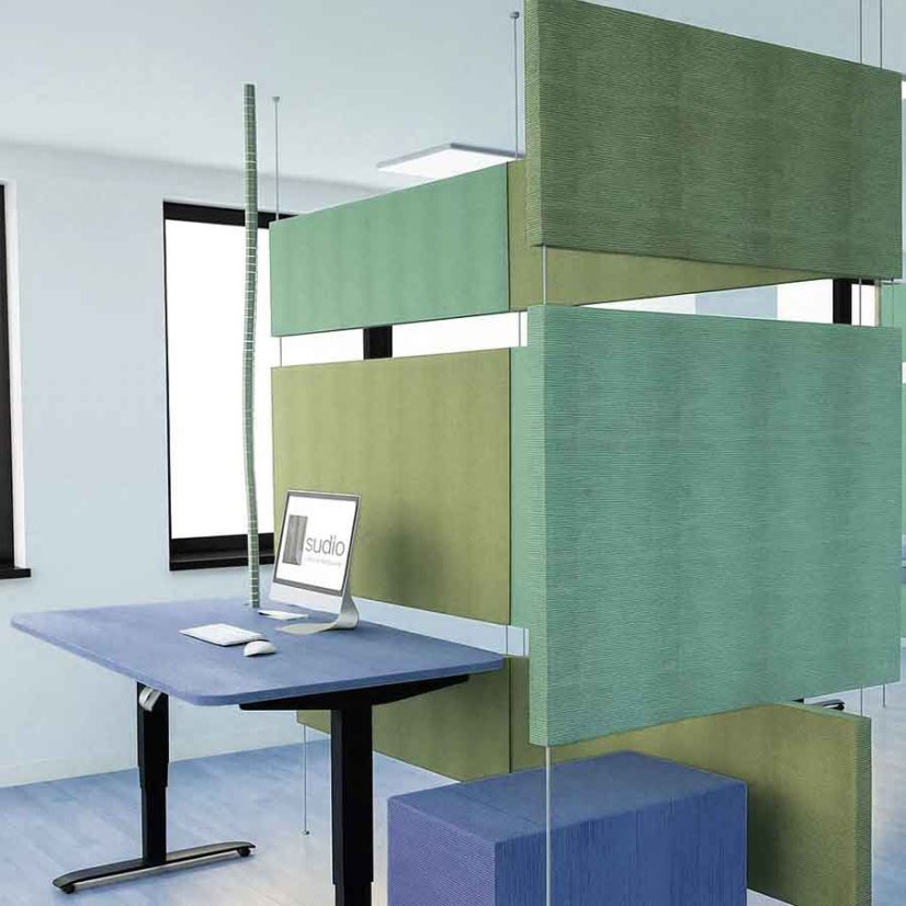 Závesný deliaci paraván