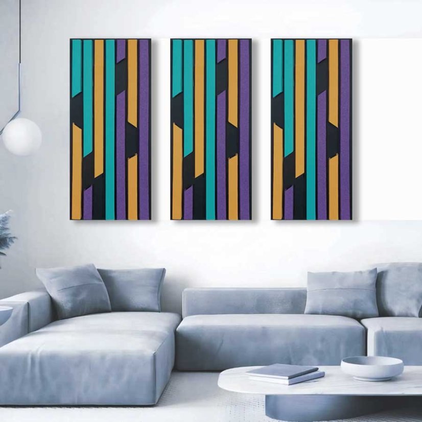 Panel Felt line  na stene vyber farieb