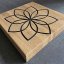 panel wood cut v hr. 50mm vzor Lotus drevo Grandson Oak