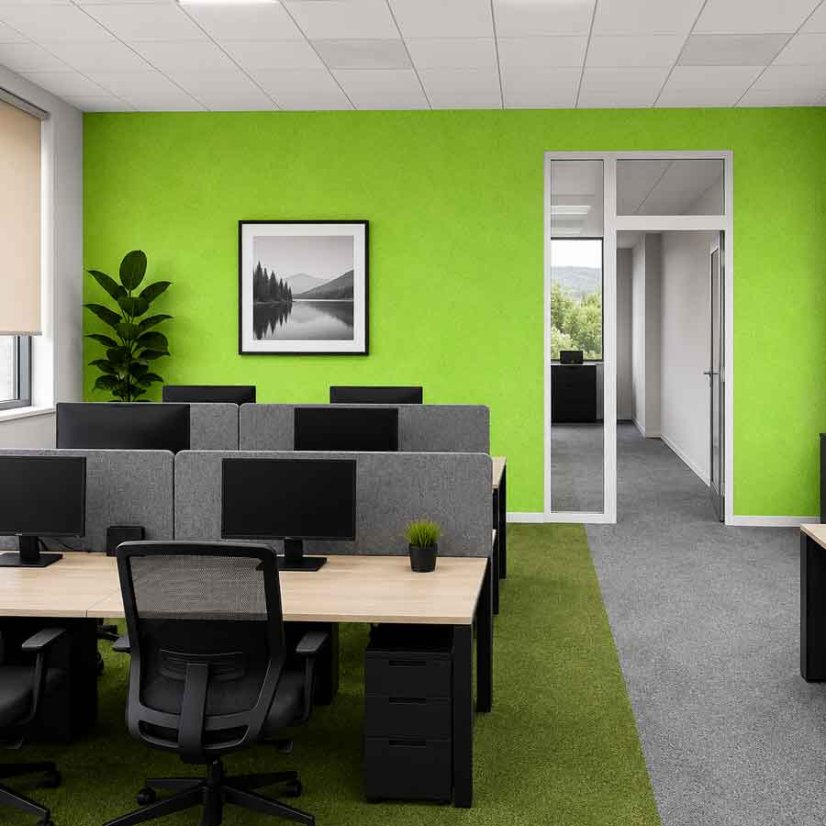 Akustický panel Ekosound Hard - Dostupné farby  PET panelov 9,18 mm: Lime Green 37 - rozmer 1200 x 2400 mm