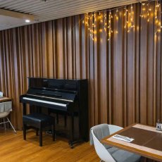 Felt wood lamely v roznych hlbkach