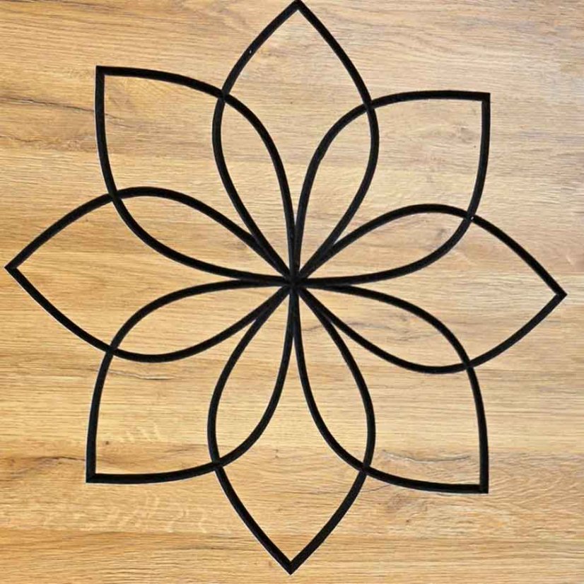 kazeta wood cut drevo Grandson Oak vzor  lotus