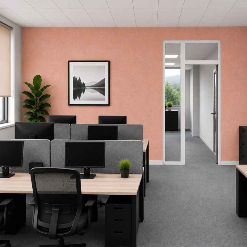 Akustický panel Ekosound Hard - Dostupné farby  PET panelov 9,18 mm: Salmon 48 - rozmer 1200 x 2400 mm