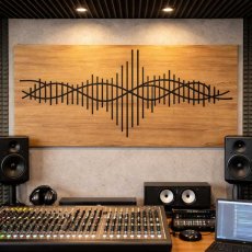 AKusticky obraz Wood cut ekvalizer