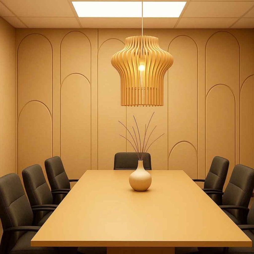 panel Ekosound varianta frézovaný panel V cut Roma farba camel