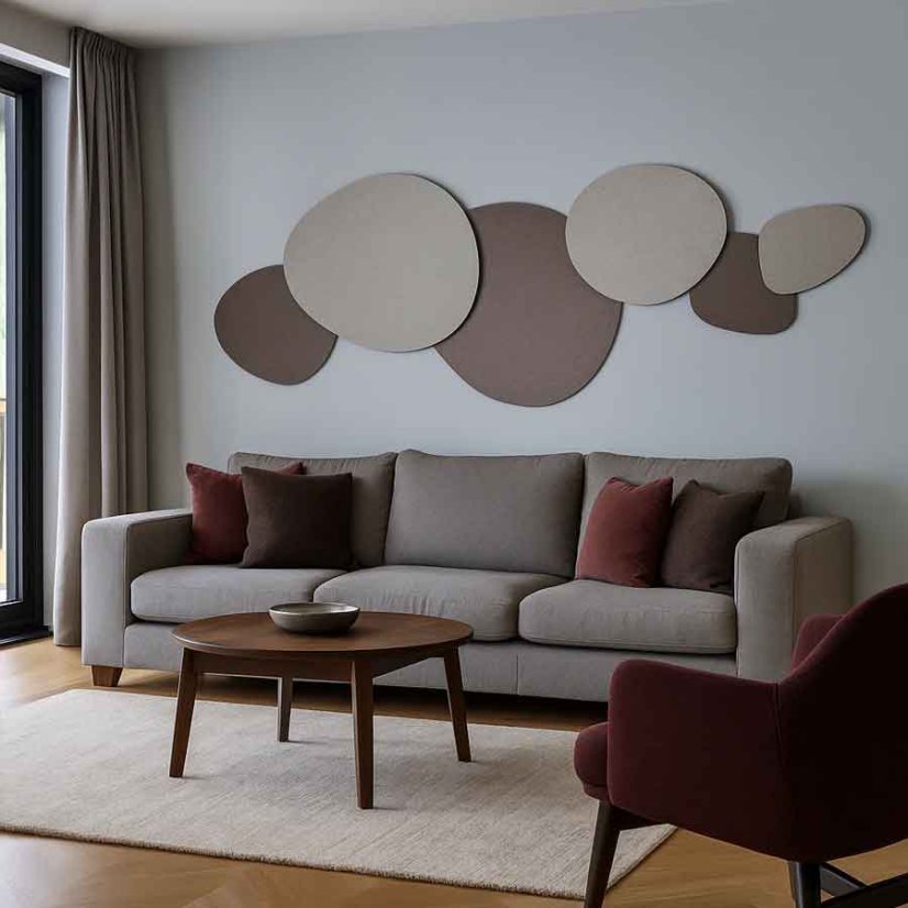 Pet stone lepené na stene