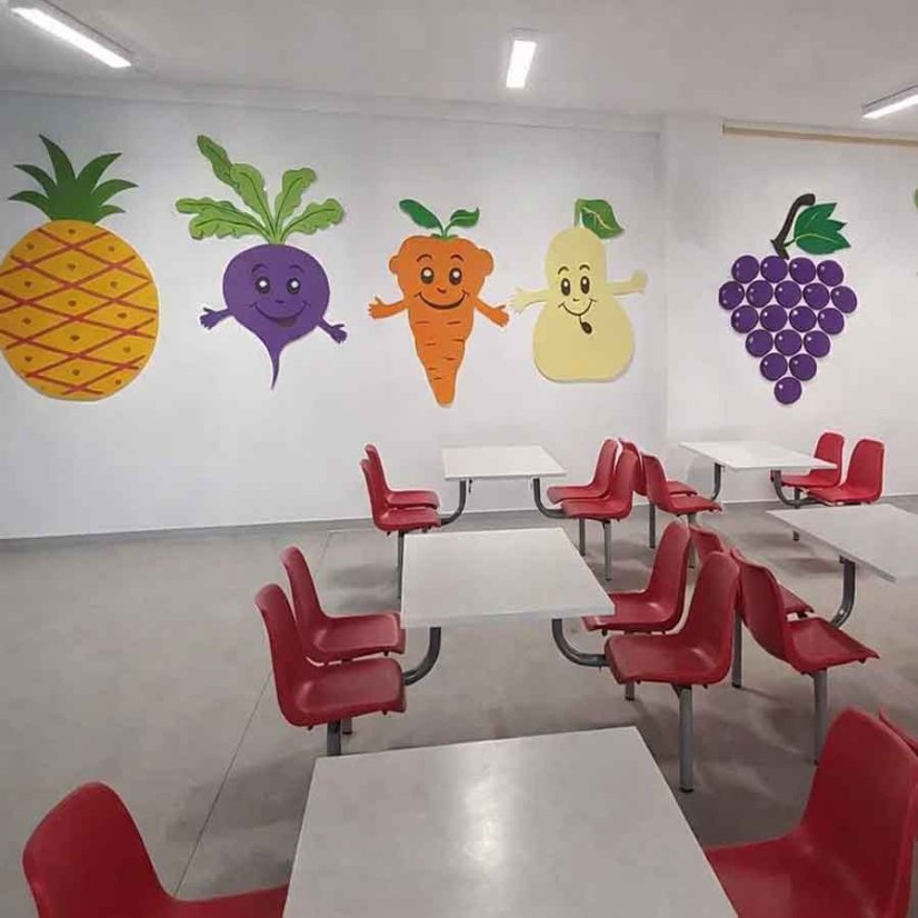 Akustické dekorácie do školskej jedalne