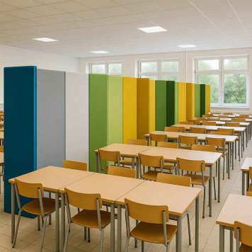 paravan Esther rectangular 1200x2000x9mm rôzne farby