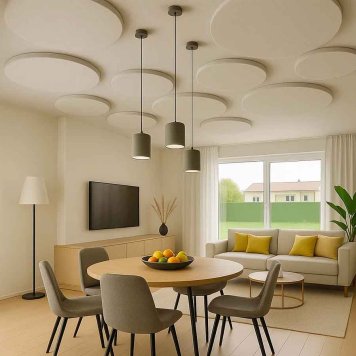 akustické kruhy na strope