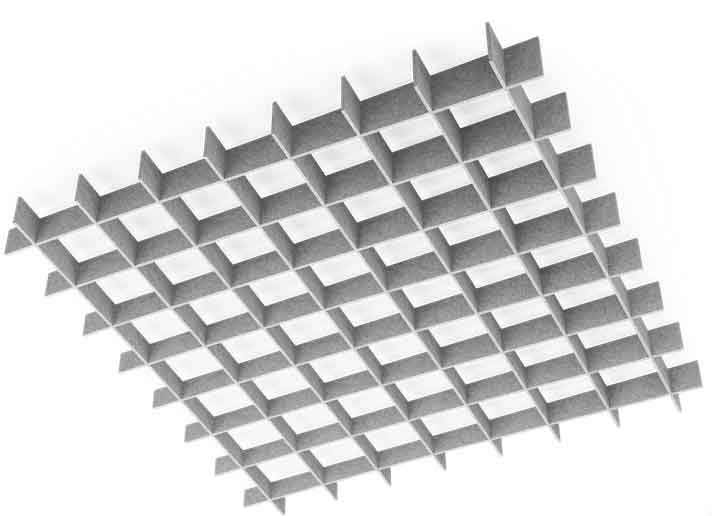 Akustický Grid - štvorec