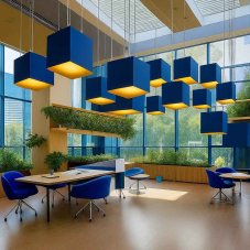 Akustické kocky - svietidlo