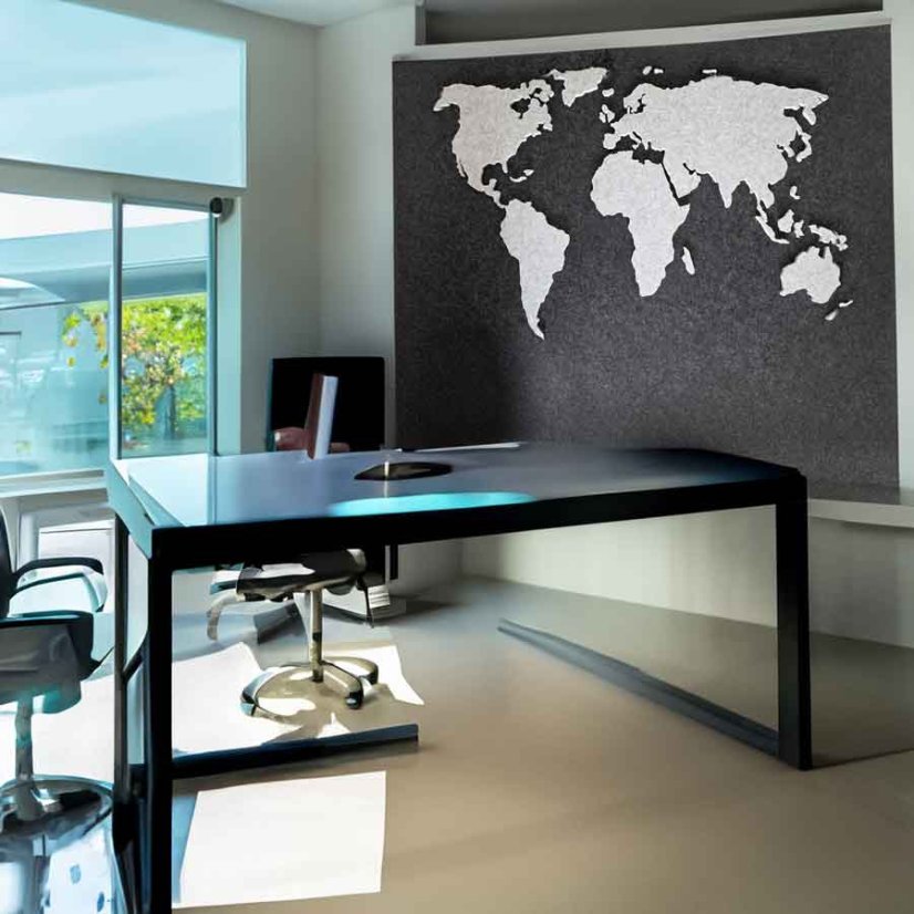Felt  mapa World