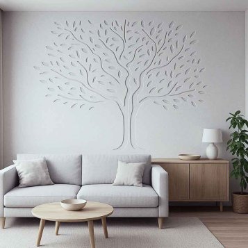 Carved wall vzor strom