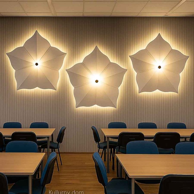 možnosť aplikácie LED svietidla za kvet