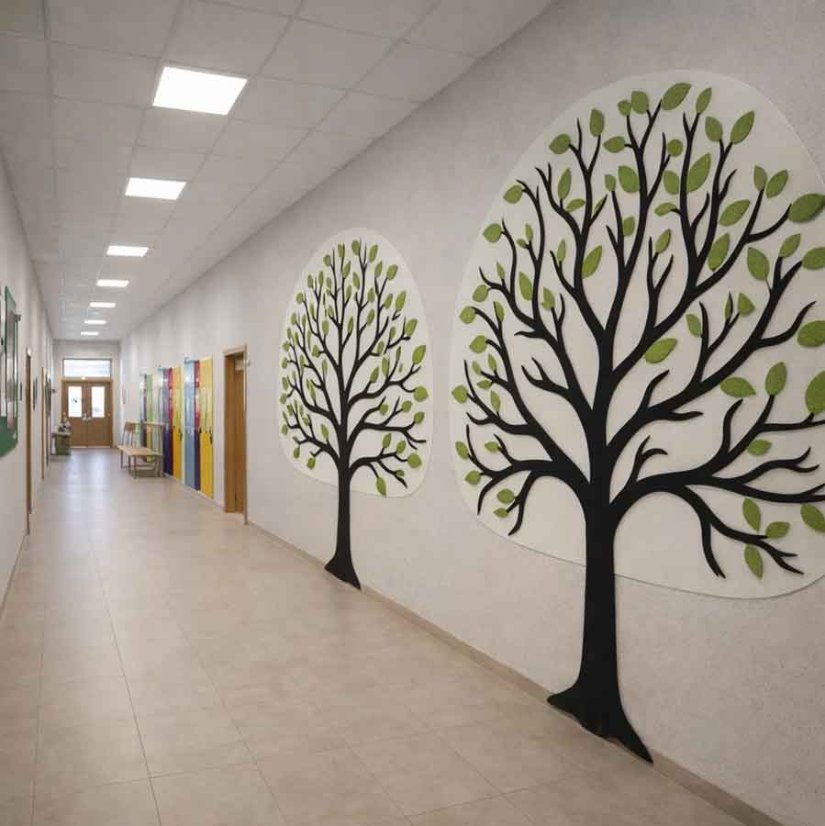 Strom B biela koruna + listy