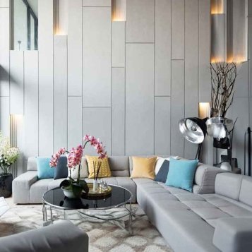 Panel Eksound V cut farba silver Grey vzor Venezia