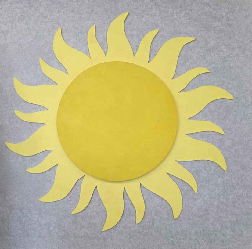 Slnko na stenu a strop