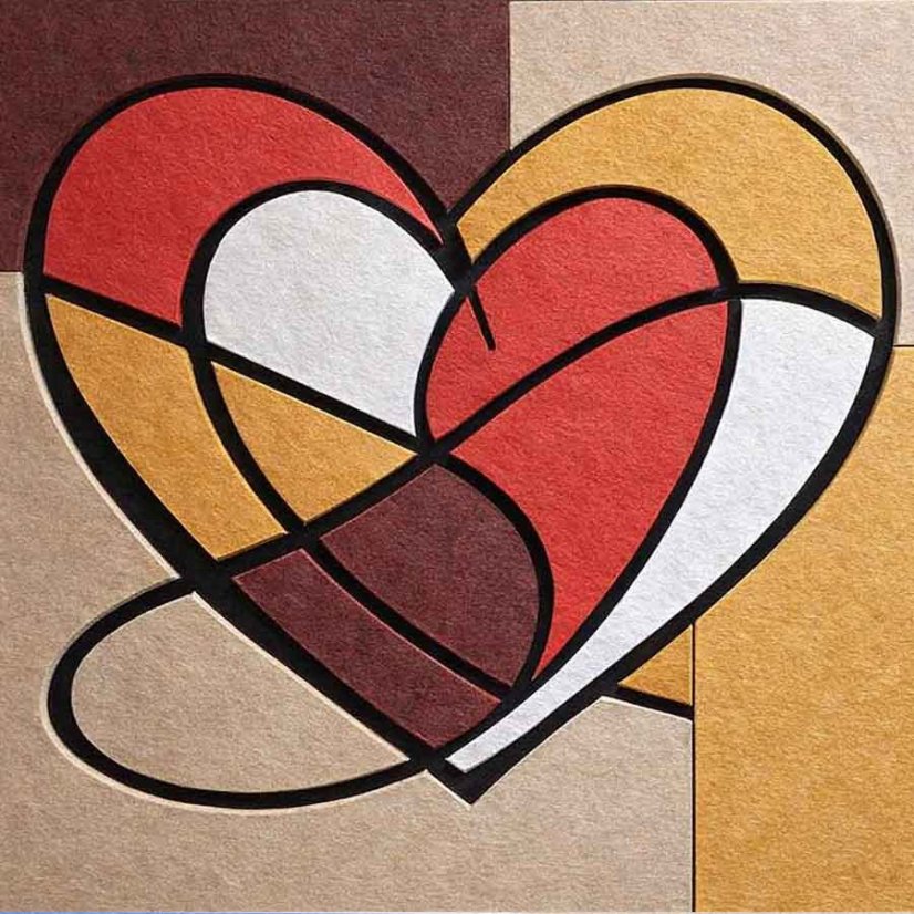Feltpix Heart  zmes farieb podla vyberu