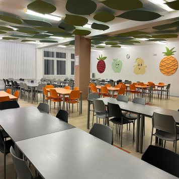 Akustické oblaky - listy s PET dekoráciami na stene