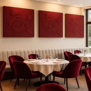 vzor rose farba red 21