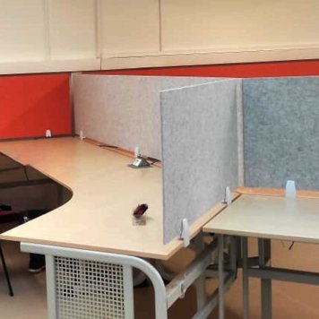 Paravan rovný farba light grey