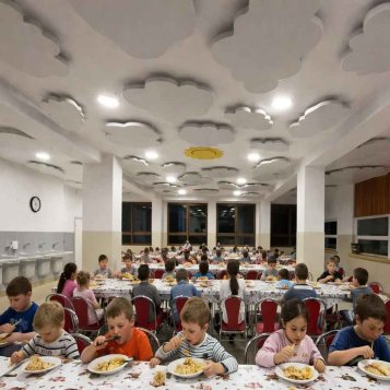 AKustické oblaky AIR v jedálni