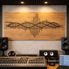 AKusticky obraz Wood cut ekvalizer