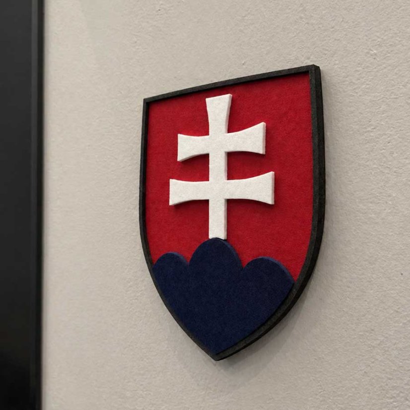 Slovenský znak z filcu bez rámika