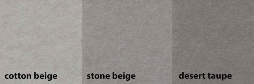 Závesný deliaci paraván Soundscreen ART - varianty - Dostupné farby  PET panelov 12,25,40 mm: 104- Stone beige