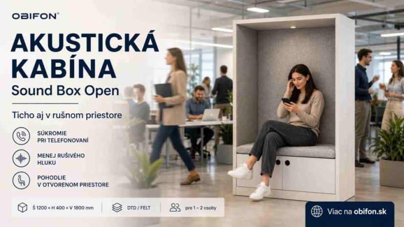 Sound box Open – akustická kabína