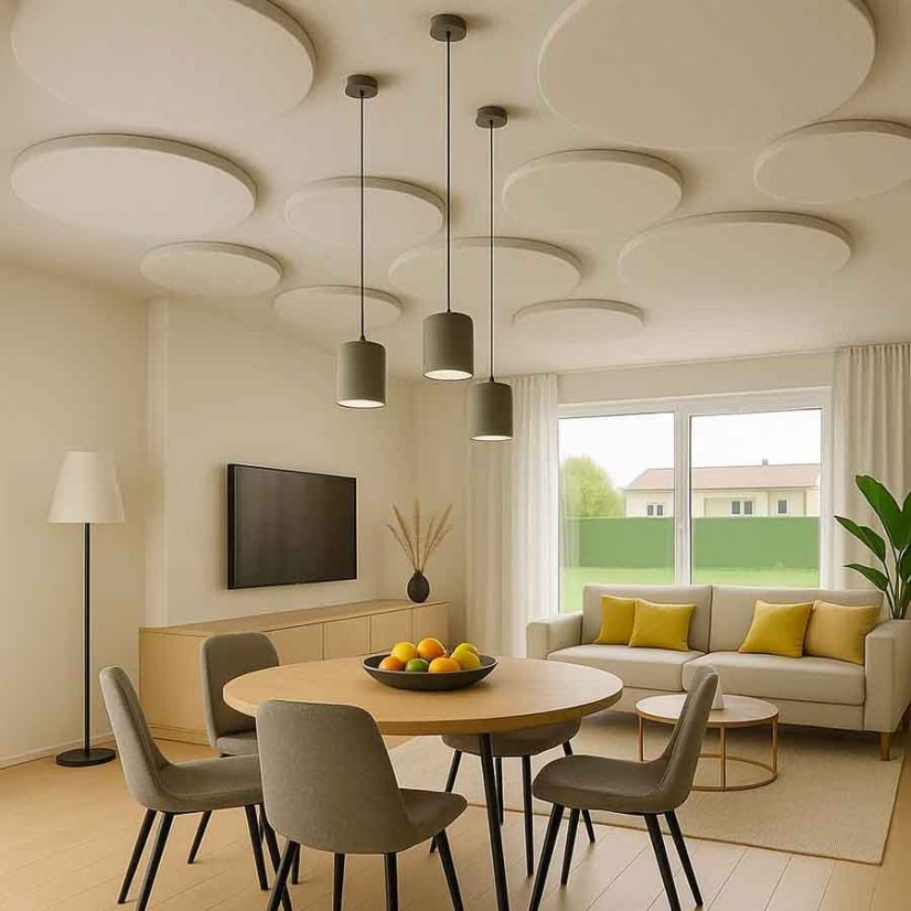 akustické kruhy na strope