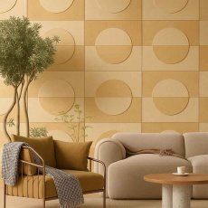 Akustická dekorácia steny Kruhy Semi Art