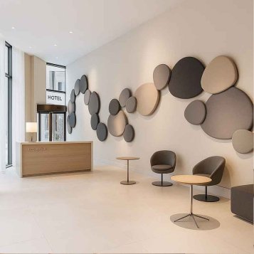 Pillow stone nepravidelné kamene lepené na stene