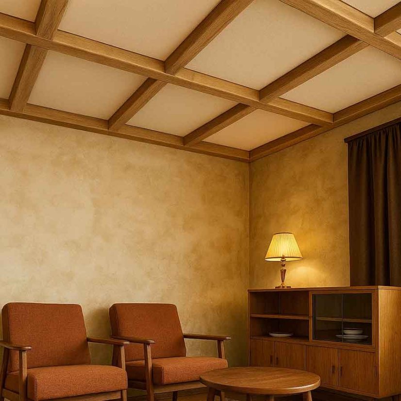 dubovy felt beam 80x100 mm s kazetami Ekosound