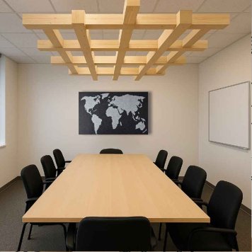 Felt wood Beam a nástenná mapa World