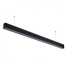 LED svietidlo 40x70x1200mm zavesene medzi bafflami na strope
