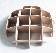 Grid kupola 10 rebier priemer 1000mm farba hneda  