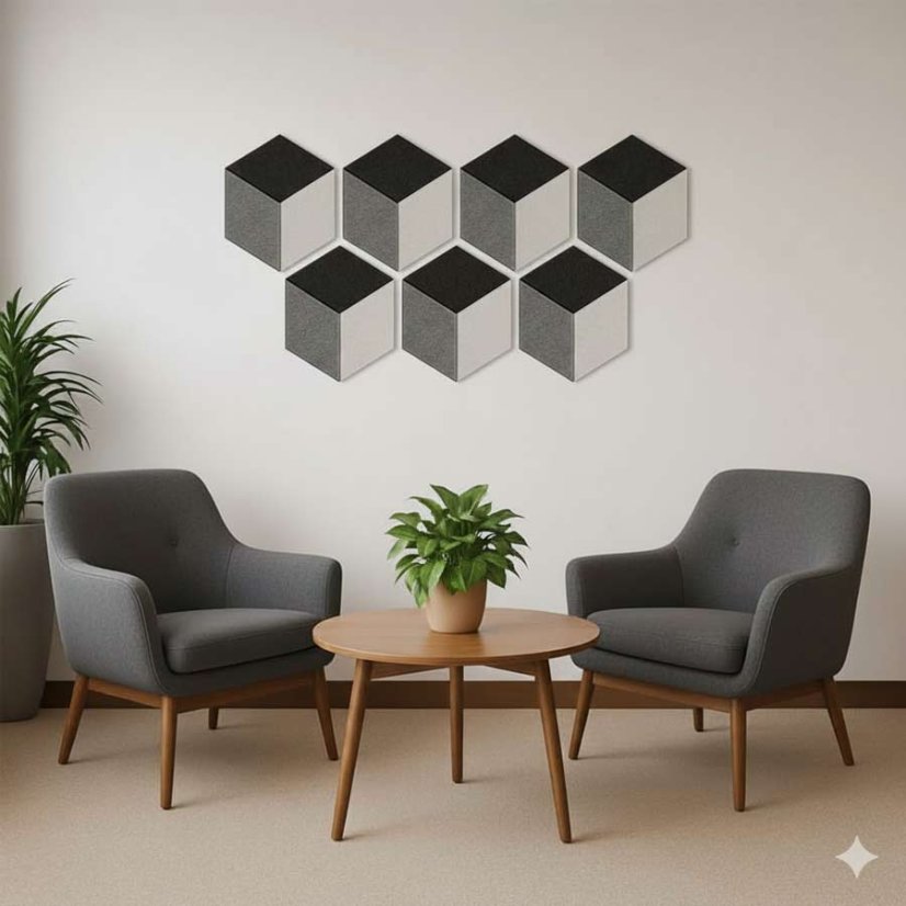 Akustické obkladačky kocky