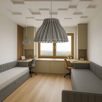 Modular B Natur so svietidlom Bea