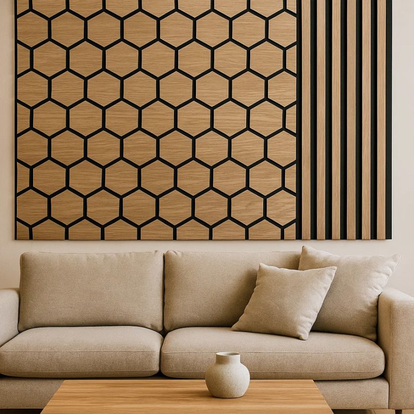 Panel Wood - Cut - vzor Luca