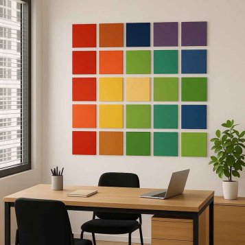 Filcový panel kocky 200x200