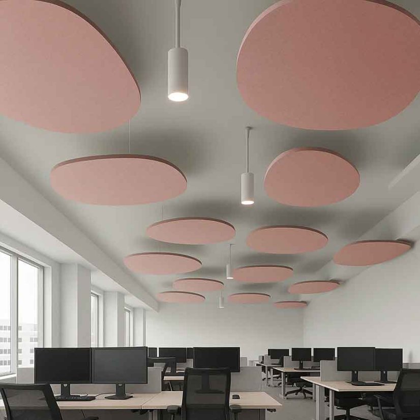 nepravidelný ovál ruzovy