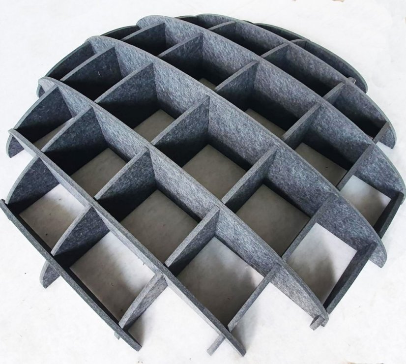 Grid kupola 14 rebier priemer 1200mm farba antracit
