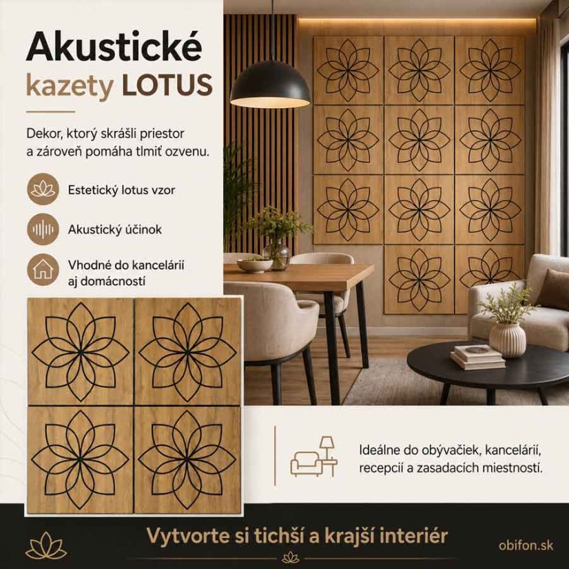 Panel Wood cut Lotus