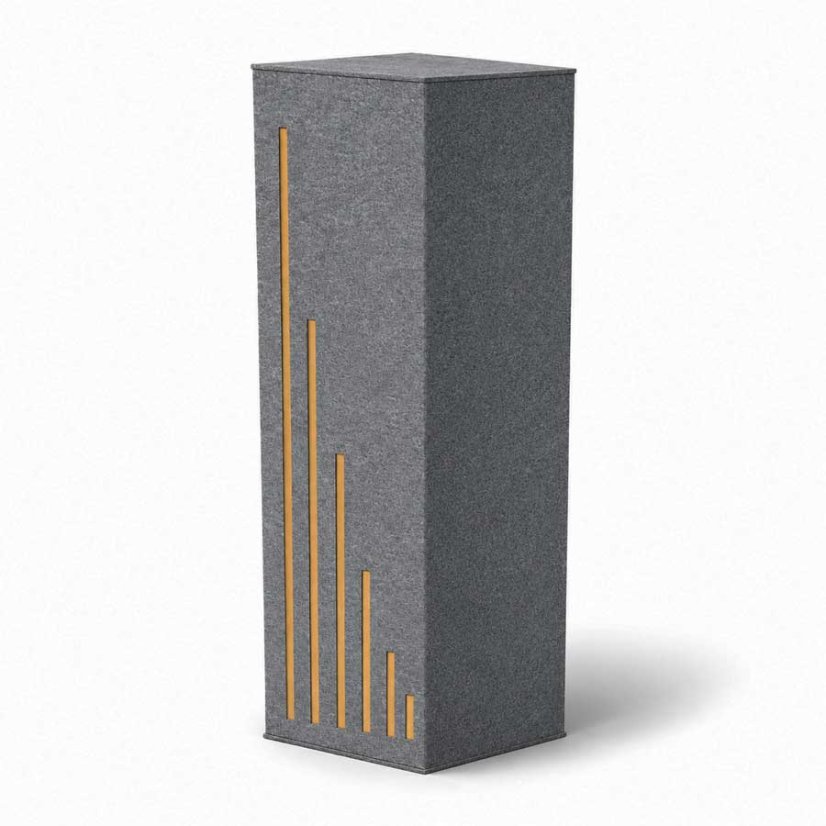 Akustický hranol  farba silver grey